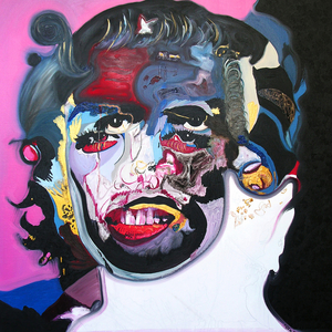 Surportrait : Marilyn Monroe & Che Guevara, 2003 (oil on canvas)