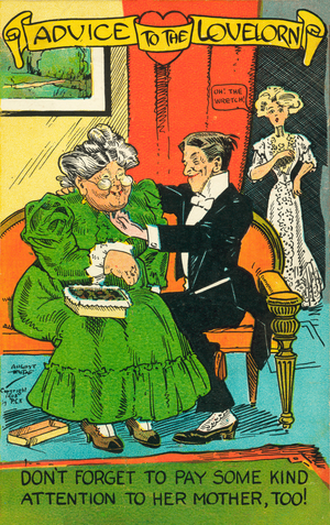 Advice to the lovelorn (colour litho)