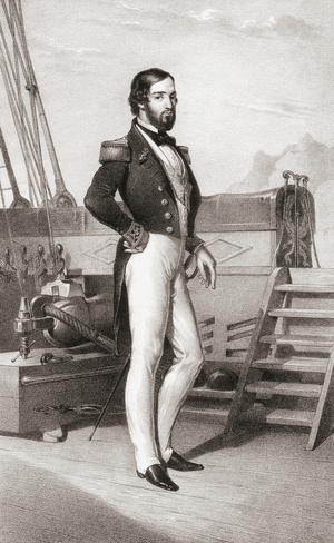 Francois d'Orleans, Prince de Joinville, Portrait (engraving)