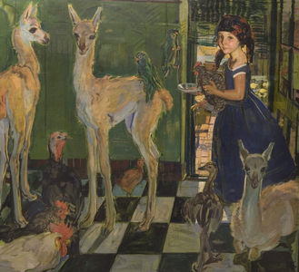 My Daughter In The Argentine Country (oil on canvas)