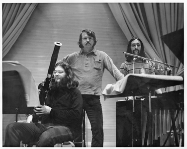 Jan Williams, percussionist with Creative Associates, 12 December 1971