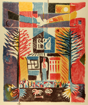 My Dacha, 1978 (colour litho)