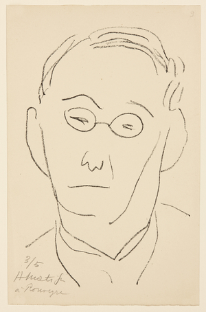 Portrait of Paul Léautaud, 1946 (litho)