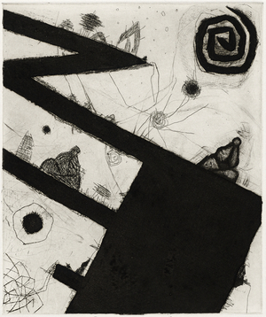 3EP No. 3, 11.1.81, 1981 (soft ground and line etching, sugar lift aquatint & drypoint on wove paper)