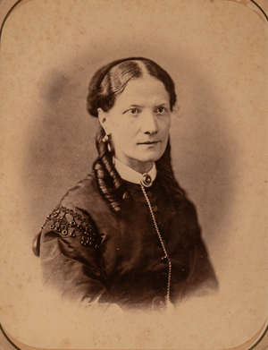 Portrait of an elderly woman, Milan, Italy, 1870-80 (photo)