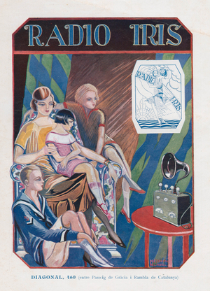 Radio Iris Magazine, advert, France, 1920s