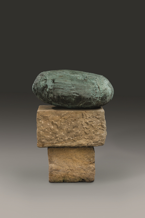 Hero II, 1958 (bronze with a green patina and stone, unique)