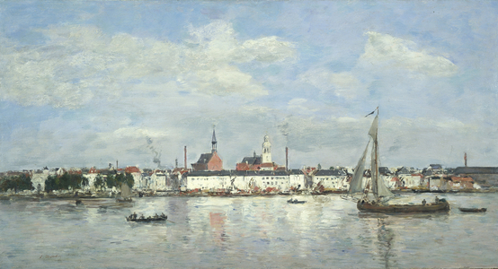 The Quay at Antwerp, 1874 (oil on panel)