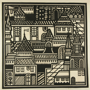 Textile design, 1964 (tempera on paper)