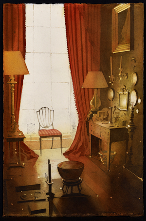 St Bernard's Crescent Interior I (w/c on paper)