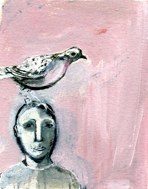 Home, 2017 (oil on paper)