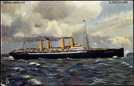 Artist HAPAG, S.S. Deutschland, TUCK