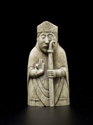 Lewis Chesspiece - Bishop (walrus ivory)