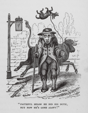 "Faithful below he did his duty" (engraving)