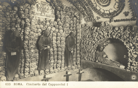 Cimiterio dei Cappuccini (b/w photo)