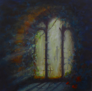 Day Light, 2018 (oil on canvas) Church window