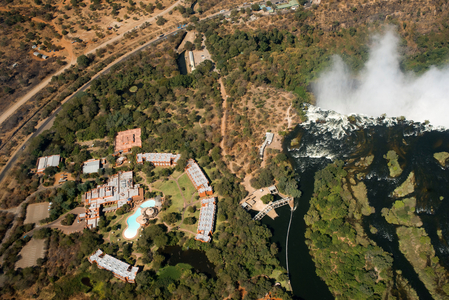Aerial View of the Victoria Falls, Zambia (photo)