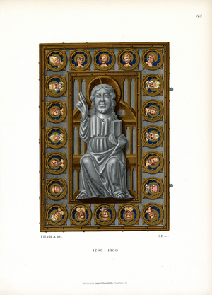 Romanesque-Gothic Book Cover Decoration (chromolitho)