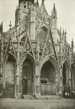 Rouen, Saint-Maclou (b/w photo)