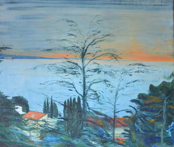 Large Tree On The Outskirts Of Trieste, 2023 (oil on canvas)