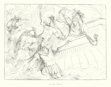 A Sea Fight (litho)