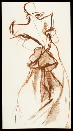 Ball gown with kimono shaped bodice