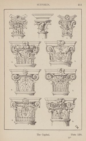 Ornament: Supports, The Capital (engraving)