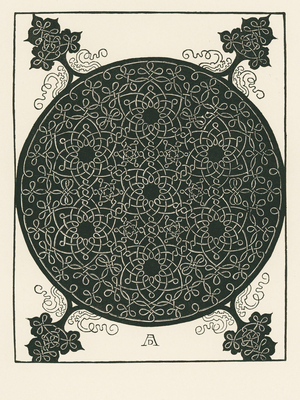 Knot with small black circle in the centre which is repeated six times, 1507 (woodcut)