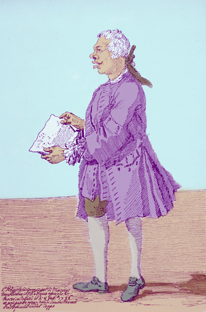 PERGOLESI G B - caricature by Ghezzi
