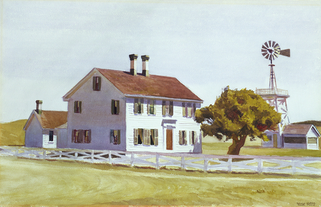 Rich's House, 1930 (w/c on paper)