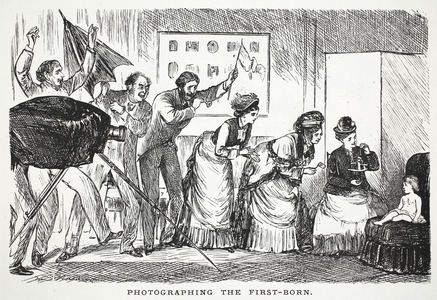 Photographing the first-born (litho)