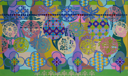 Many Moons, 2024 (acrylic on canvas)