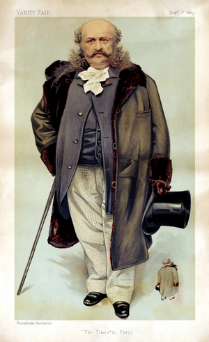 Monsieur de Blowitz ' The Times in Paris ' in  Vanity Fair caricature by Guth /Jean Baptiste Guth, 7 December, 1889
