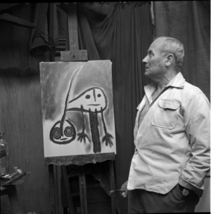 portrait of Joan Miro, Paris, 1955 (photo)