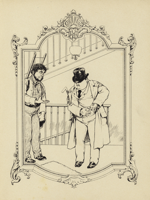 Cartoon from Memoires d'une Glace (engraving)