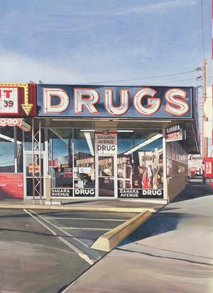 Drugs, 1970 (acrylic on board)