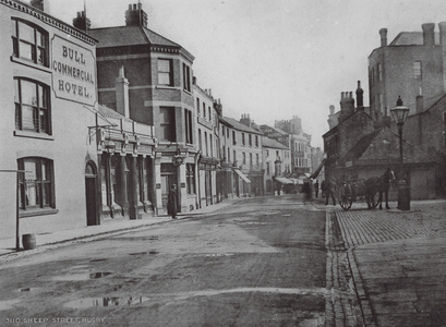Sheep Street, Rugby (b/w photo)