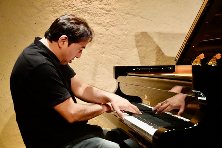 Fazyl Say, in rehearsal, Nohant, 2019 (photo)