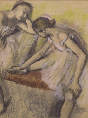 Dancers in Repose, c.1898 (pastel & charcoal on thin wove paper fully attached to a thin supporting sheet)