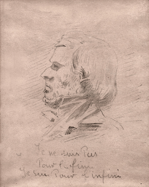 Eugene Delacroix “I am not for the finish, I am for infinity.” circa 1850 (drawing)