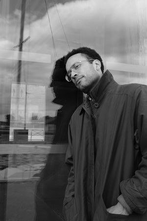 Portrait of Thomas-Chatterton Williams (b/w photo, May 23, 2021)