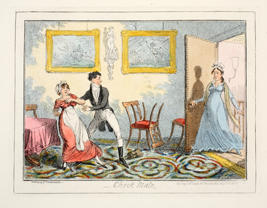 Check Mate, 1835 (hand-coloured engraving)