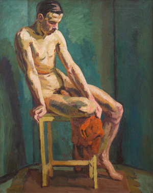 Seated Male Nude, c. 1938 (oil on canvas)