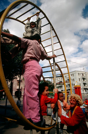 Playground in Havana, 1996 (photo)