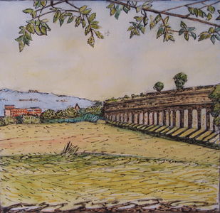 Aquaduct, (w/c on paper)