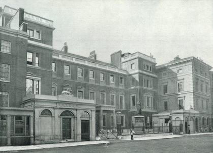 Pall Mall, the War Office (b/w photo)