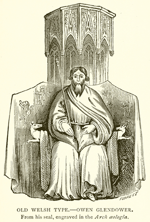 Old Welsh Type.--Owen Glendower (engraving)