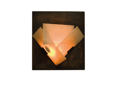 A pair of sconces, c.1924 (alabaster & iron) (see also 2819286-90)