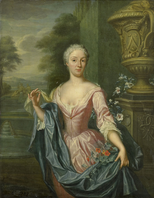 Portrait of Claudine van Royen, 1757 (oil on panel)