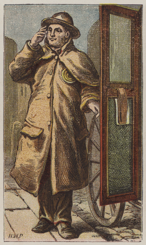 Cabman (colour litho)